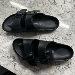 Black Rubber Birkenstocks